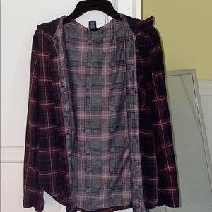 Maroon flannel